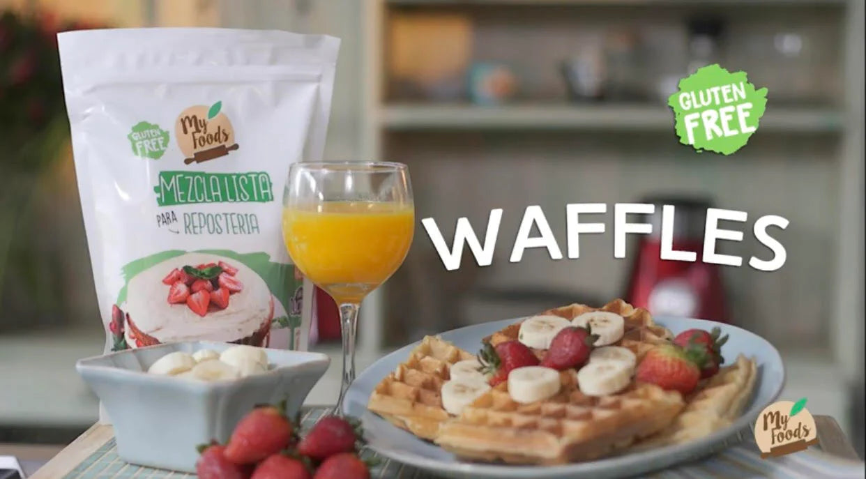 Waffles Sin Gluten para un Desayuno Rico y Sano 🥰