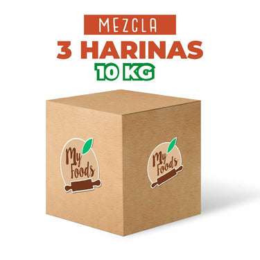 CAJA 10 K. Mezcla 3 HARINAS GRANEL Sin Gluten (10 KG) -