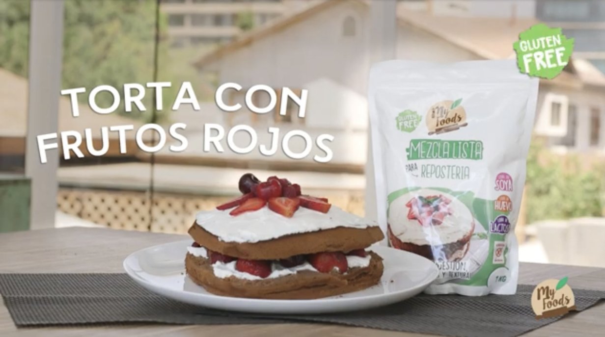 Receta Torta con frutos rojos