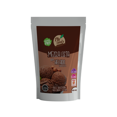 Mezcla Lista para HELADO DE CHOCOLATE Sin Gluten (500 G)