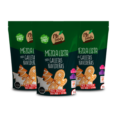 TRIPACK Mezcla Lista para GALLETAS NAVIDEÑAS Sin Gluten (3 KG)