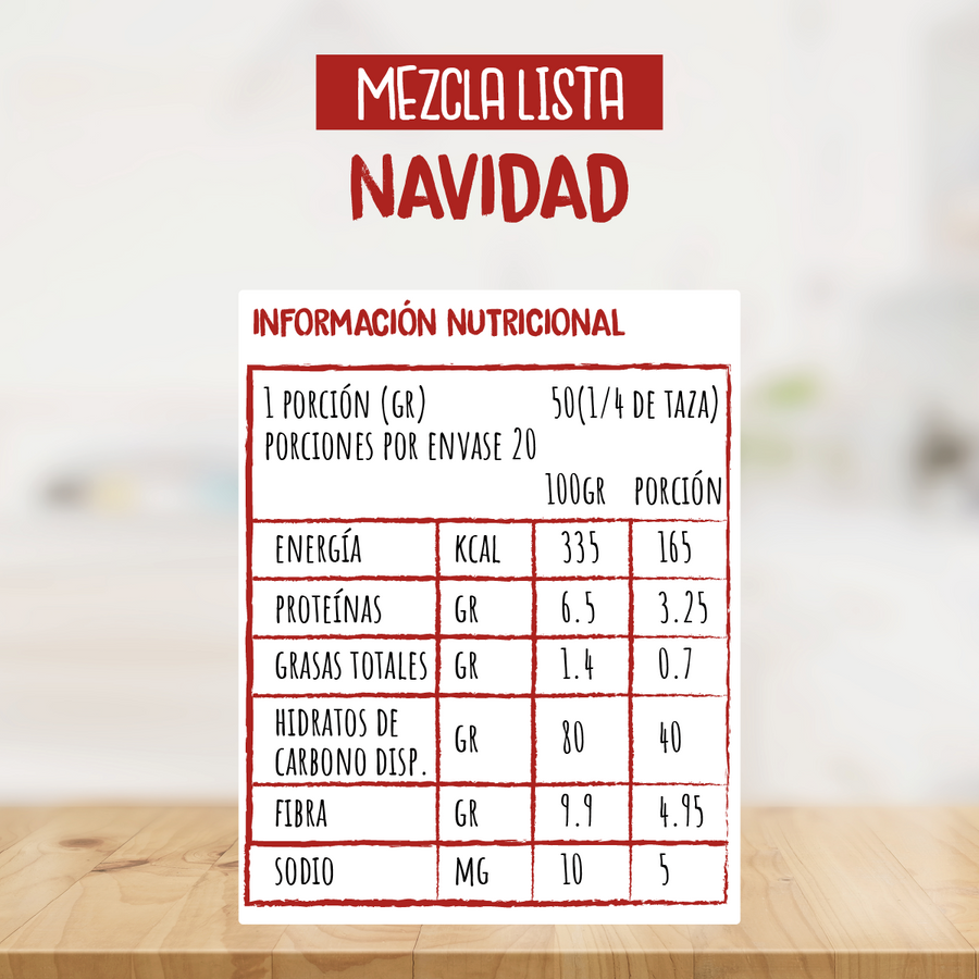 Mezcla Lista para NAVIDAD Sin Gluten (1 KG)