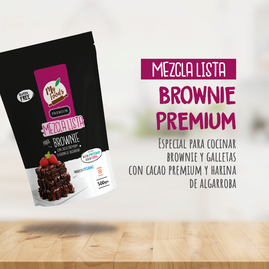 CUATRIPACK Mezcla Lista para BROWNIE PREMIUM Sin Gluten (2 KG)