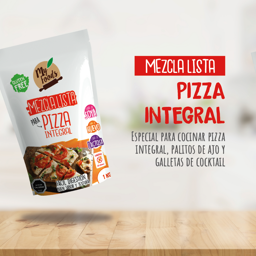 Mezcla Lista para PIZZA INTEGRAL Sin Gluten (1 KG)